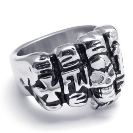 Inel De Titan Cu Design Modern, Culori Delicate, Regina Calității