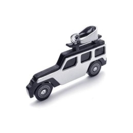 Colier Cu Pandantiv Jeep Din Titan Pur, Negru, Argintiu, Pentru Bărbați