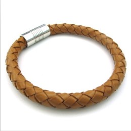 Design Iscusit, Culori Delicate, Brățară Din Piele De Titan De Calitate Excelentă