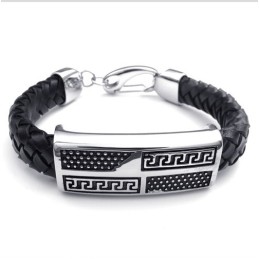 Design Iscusit, Culori Delicate, Brățară Din Piele De Titan De Calitate Superioară