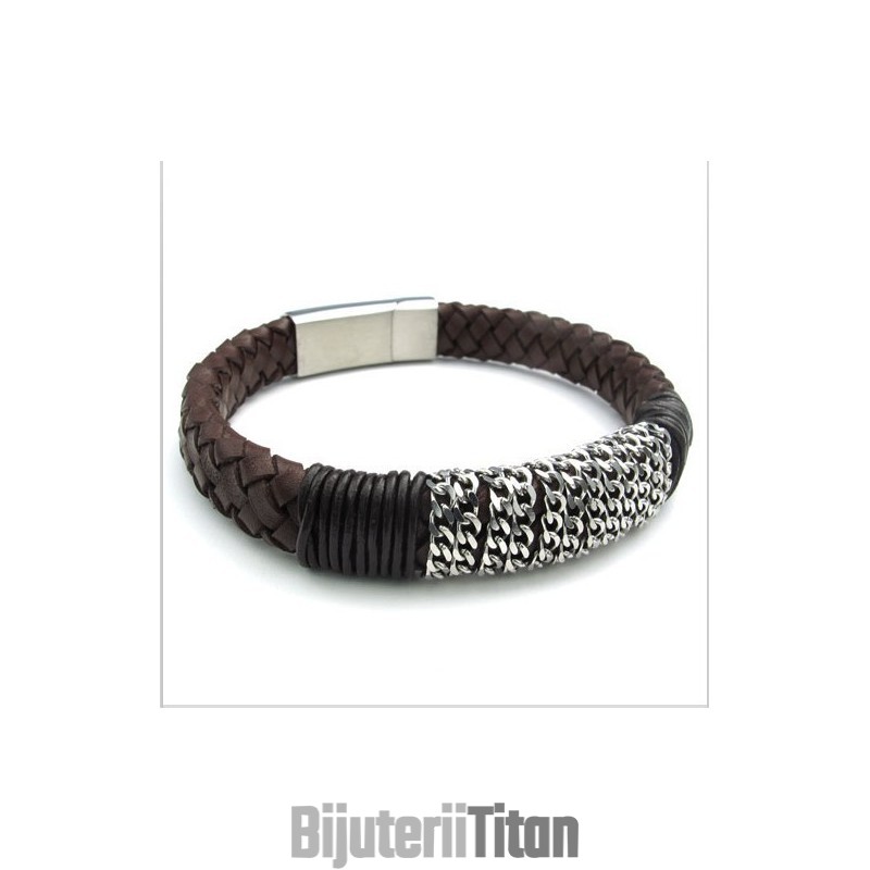 Design Iscusit, Culori Delicate, Brățară Din Piele De Titan De Calitate Fiabilă