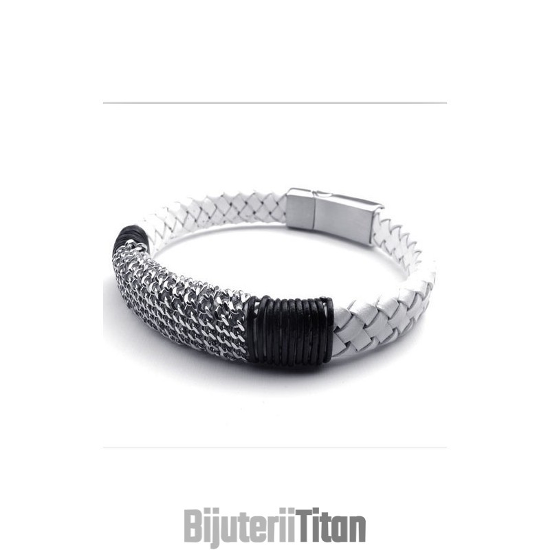 Brățară Din Piele De Titan Cu Design Modern, Culori Delicate, Calitate Fiabilă Brățară Din Piele De Titan Cu Design Modern, Culori Delicate, Calitate Fiabilă