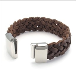 Design Iscusit, Culori Delicate, Brățară Din Piele De Titan De Calitate Stabilă