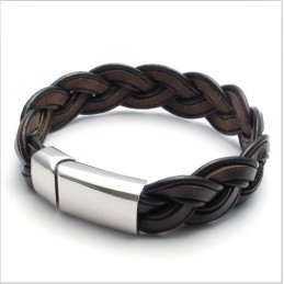 Design Iscusit, Culori Delicate, Brățară Din Piele De Titan De Calitate Stabilă