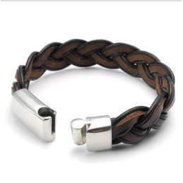 Design Iscusit, Culori Delicate, Brățară Din Piele De Titan De Calitate Stabilă