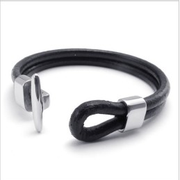 Design Iscusit, Culori Delicate, Brățară Din Piele De Titan De Calitate Stabilă