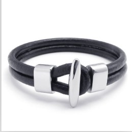 Design Iscusit, Culori Delicate, Brățară Din Piele De Titan De Calitate Stabilă