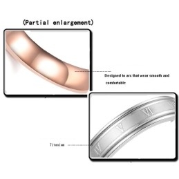 Inel De Titan Negru De Calitate Fiabilă Pentru Femei