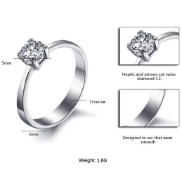 Inel De Titan Pentru Femei Cu Stras, Calitate Și Cantitate Garantate