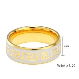 Inel Din Titan Negru De Calitate Superioară