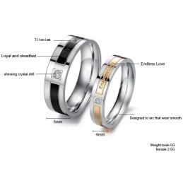 Inelul Din Titan Regele Cantității Pentru Îndrăgostiți Cu Diamant