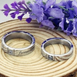 Inel De Titan Cu Diamant, Calitate Și Cantitate Garantate, Pentru Îndrăgostiți