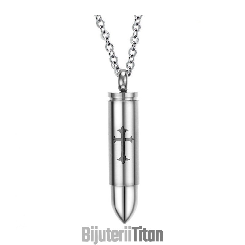 Cunoscut Pentru Colierul Său Din Titan De Calitate Superioară, În Formă De Cruce, În Formă De Glonț