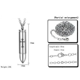 Cunoscut Pentru Colierul Său Din Titan De Calitate Superioară, În Formă De Cruce, În Formă De Glonț