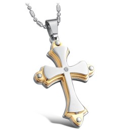Colier Din Titan Cu Cruce De Calitate Stabilă