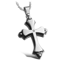 Colier Din Titan Cu Cruce, Calitate Și Cantitate Garantate, Cu Stras