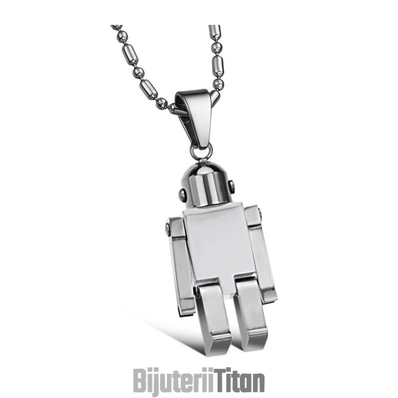 Colier Ușor De Utilizat Din Titan Alb Pentru Bărbați Colier Ușor De Utilizat Din Titan Alb Pentru Bărbați