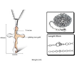 Colier Din Titan Cu Cruce De Încredere