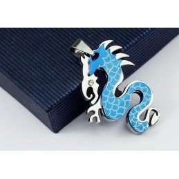 Pandantive Și Colier Pentru Bărbați Din Titan Pur La Modă, Dragon