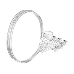 Brățară Din Titan Cu Design Inimă Feminină, Calitate Și Cantitate Garantate