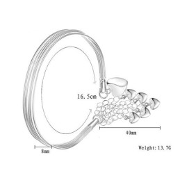 Brățară Din Titan Cu Design Inimă Feminină, Calitate Și Cantitate Garantate