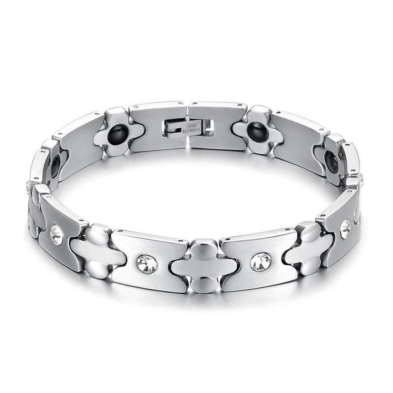 Brățară Din Titan De Calitate Superioară Pentru Sănătate Cu Diamant