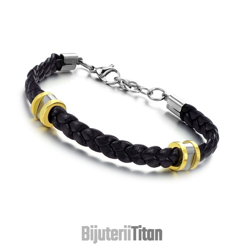 Brățară Concisă Din Piele De Titan De Înaltă Calitate