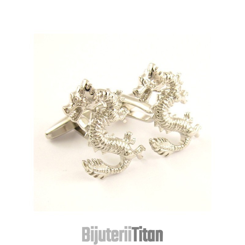 Butoni De Manșetă Cu Dragon Din Titan La Modă Butoni De Manșetă Cu Dragon Din Titan La Modă