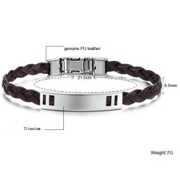 Brățară Din Piele De Titan Ușor De Utilizat Pentru Femei