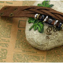 Brățară Retro Din Piele De Titan Pentru Bărbați, Se Vinde Bine În Toată Lumea