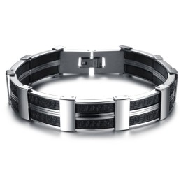 Brățară Masculină Din Titan Și Silicon, De Renume Mondial