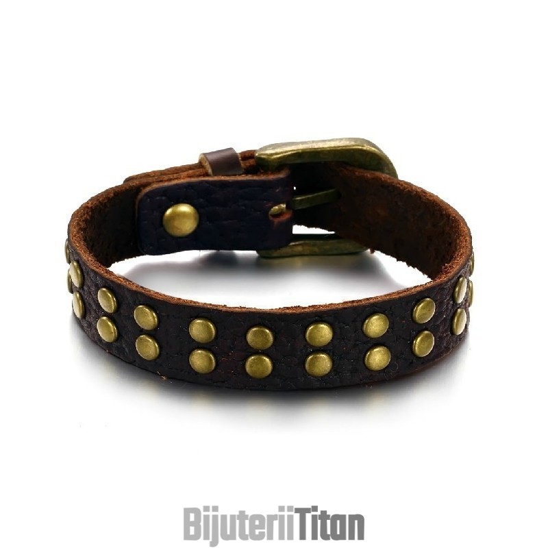 Brățară Retro Din Piele De Titan De Calitate Fiabilă Brățară Retro Din Piele De Titan De Calitate Fiabilă