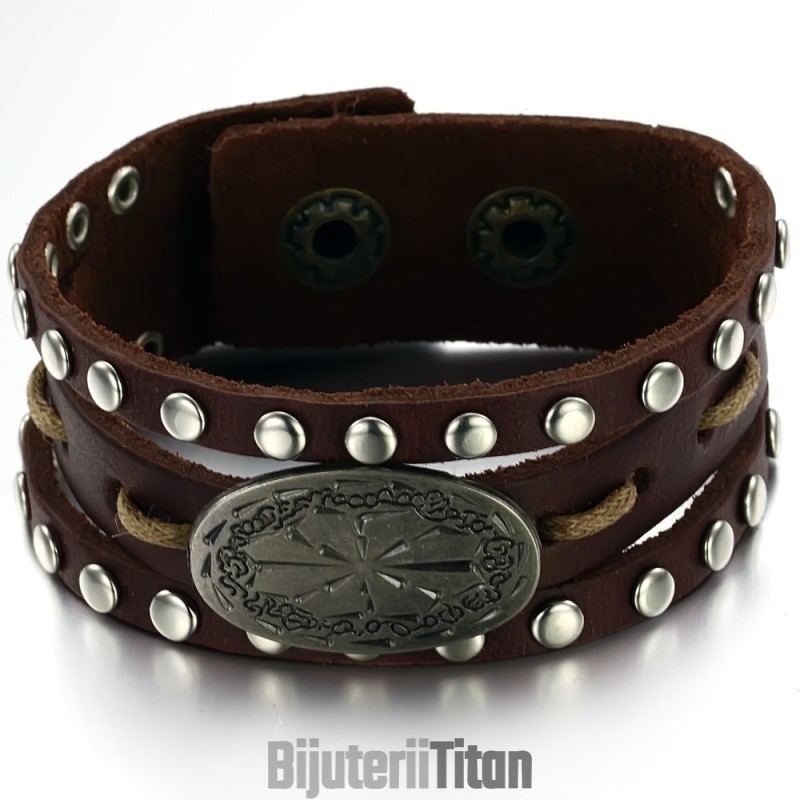 Brățară Retro Din Piele De Titan Pentru Bărbați, Calitate Și Cantitate Garantate Brățară Retro Din Piele De Titan Pentru Bărbați, Calitate Și Cantitate Garantate