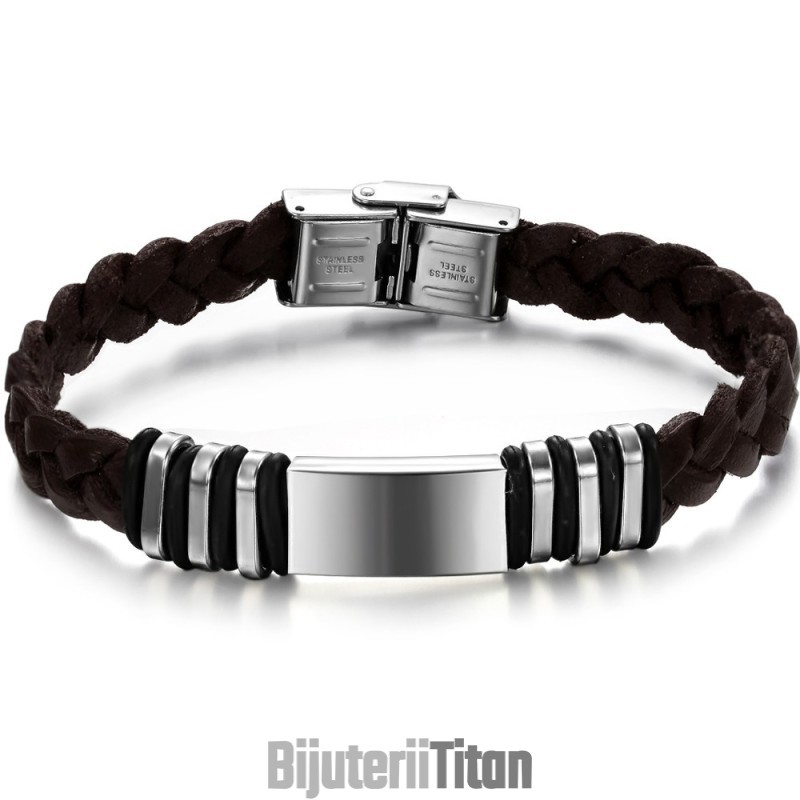 Brățară Din Piele De Titan Maro De Calitate Fiabilă