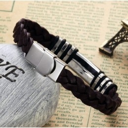 Brățară Din Piele De Titan Maro De Calitate Fiabilă