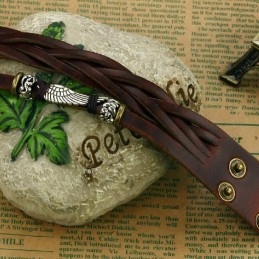 Brățară Din Piele De Titan De Înaltă Calitate Pentru Bărbați