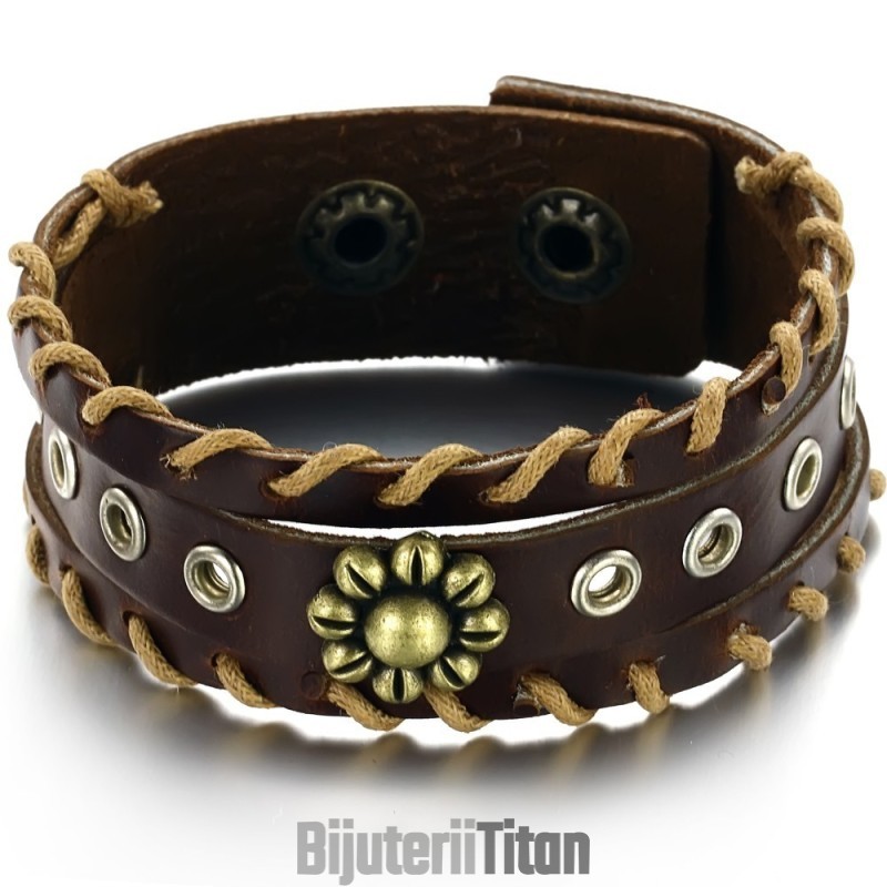 Brățară Retro Din Piele De Titan De Calitate Excelentă Brățară Retro Din Piele De Titan De Calitate Excelentă