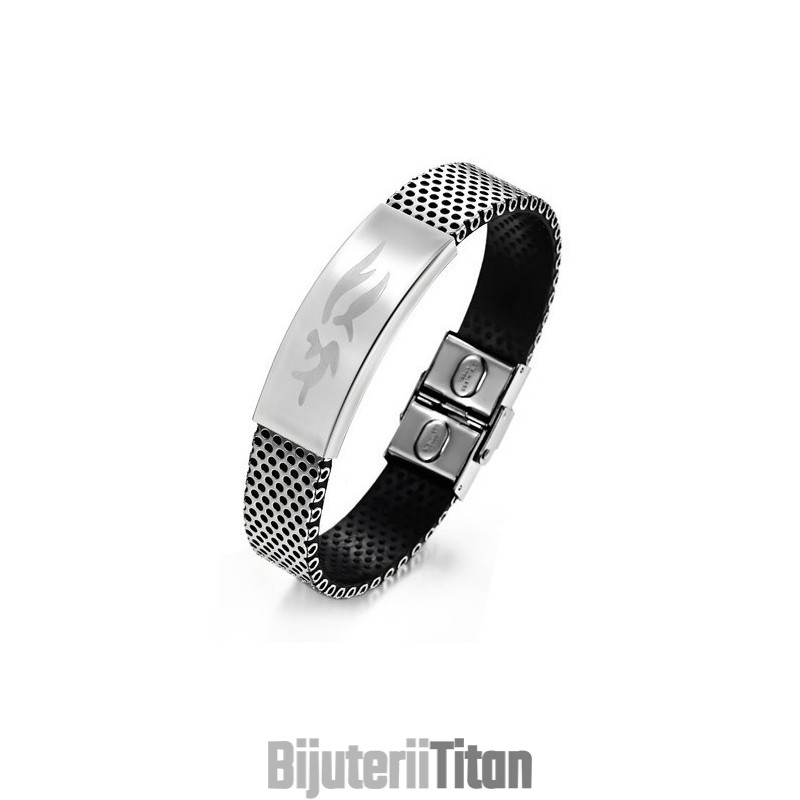 Brățară Din Piele De Titan Durabilă În Utilizare Pentru Bărbați Brățară Din Piele De Titan Durabilă În Utilizare Pentru Bărbați