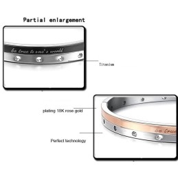 Brățară Completă Din Titan Cu Specificații Pentru Îndrăgostiți