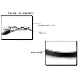 Brățară Din Titan Cu Inimă De Femeie, Cu O Poveste Lungă, Pentru A Avea O Poveste Lungă