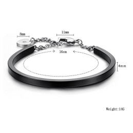 Brățară Din Titan Cu Inimă De Femeie, Cu O Poveste Lungă, Pentru A Avea O Poveste Lungă