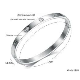 Brățară De Titan De Înaltă Calitate Pentru Femei Cu Diamant