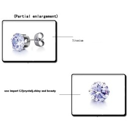 Cercei Din Titan De Calitate Superioară Cu Diamant
