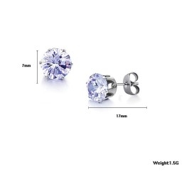 Cercei Din Titan De Calitate Superioară Cu Diamant