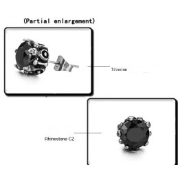 Cercei Din Titan Negru Cu Diamant, De Încredere, Cu Reputație De Încredere