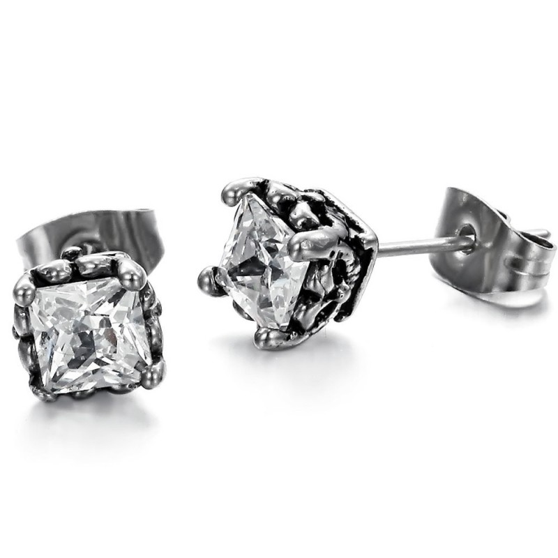 Cercei Unisex Din Titan De Calitate Stabilă Cu Diamant Cercei Unisex Din Titan De Calitate Stabilă Cu Diamant