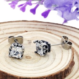 Cercei Unisex Din Titan De Calitate Stabilă Cu Diamant