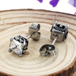 Cercei Unisex Din Titan De Calitate Stabilă Cu Diamant