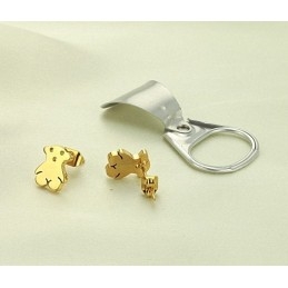 Cercei Din Titan Cu Ursuleț De Calitate, Regina Calității