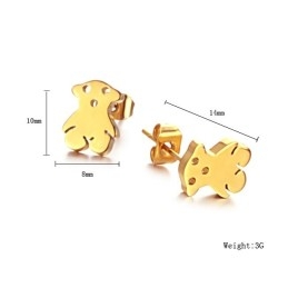 Cercei Din Titan Cu Ursuleț De Calitate, Regina Calității